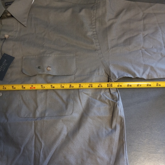 Van heusen Grey Longsleeve Button Up Mens Shirt Size XL - Picture 6 of 8